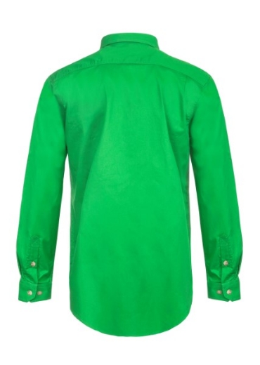 Picture of Workcraft Lightweight Long Sleeve Closed Front Cotton Drill Shirt
